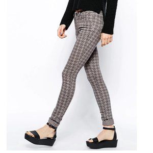 ASOS Vila Fada Gray Houndstooth Jeans Small/2